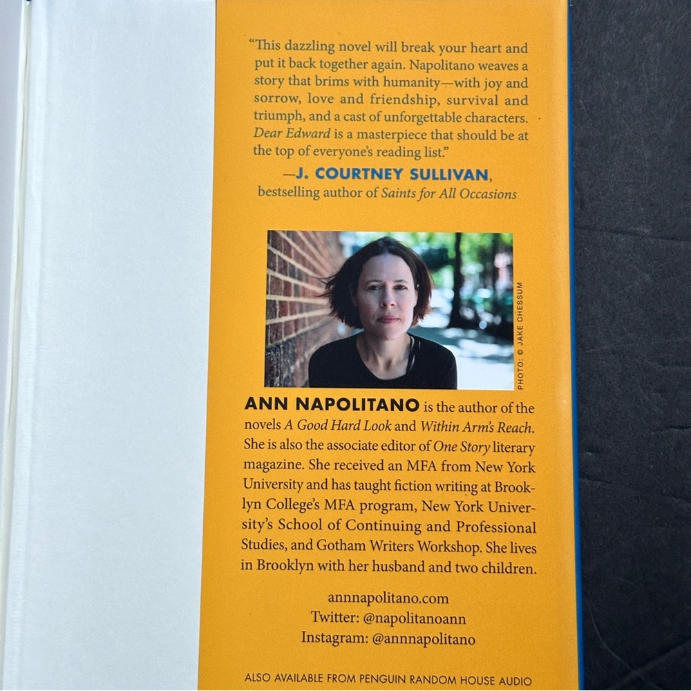 Dear Edward: A Novel by Ann Napolitano | Literary Fiction | Hardcover Book - Picture 8 of 10